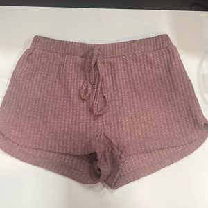 Light maroon comfy shorts